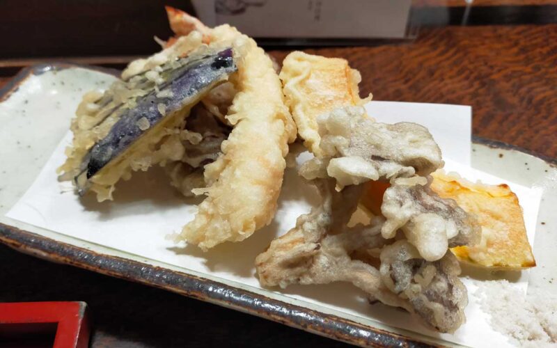 そばの実 天ぷら五品