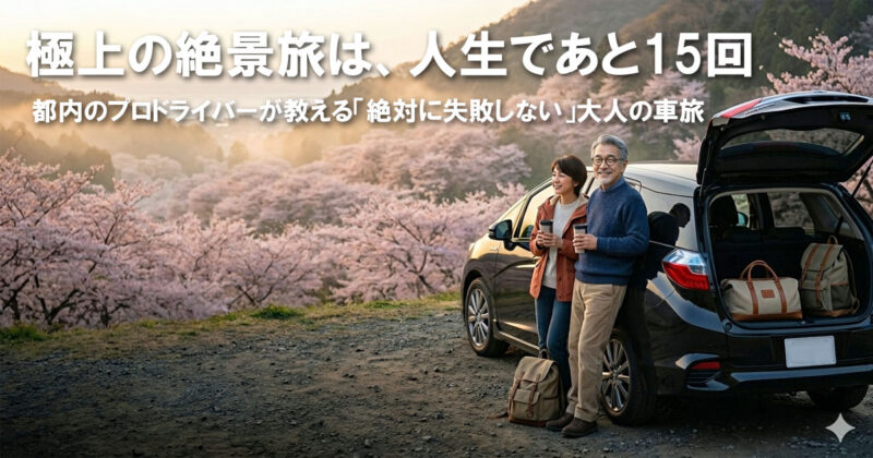 極上の設計旅は、人生であと15回。都内のプロドライバーが教える「絶対に失敗しない」大人の車旅