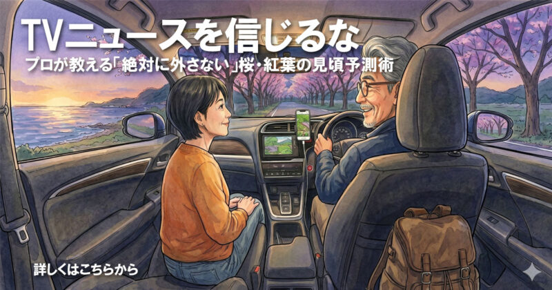 TVニュースを信じるな。プロが教える「絶対に外さない」桜・紅葉の見頃予測術