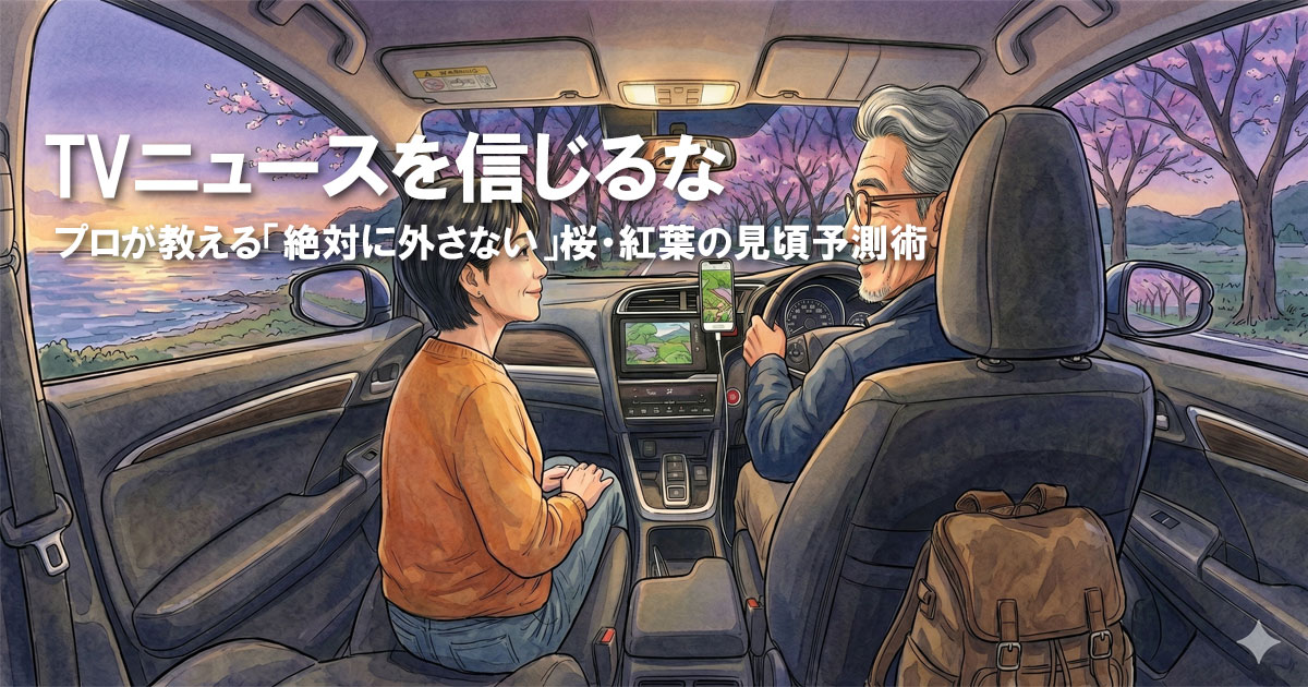 失敗しない見頃予測と混雑回避｜プロが教える桜・紅葉のリアルタイム情報術